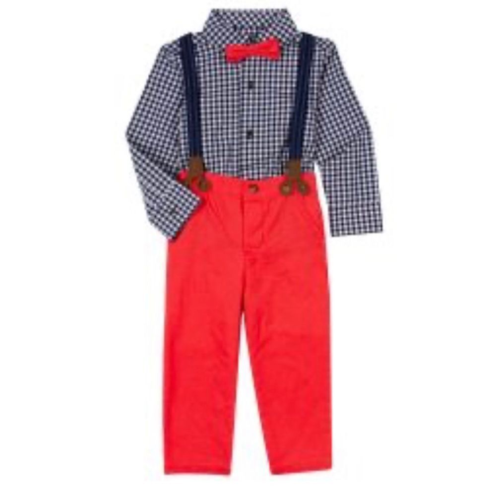 Just one you infant boy suspender outfit